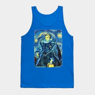 Queen Elizabeth Van Gogh Style Tank Top